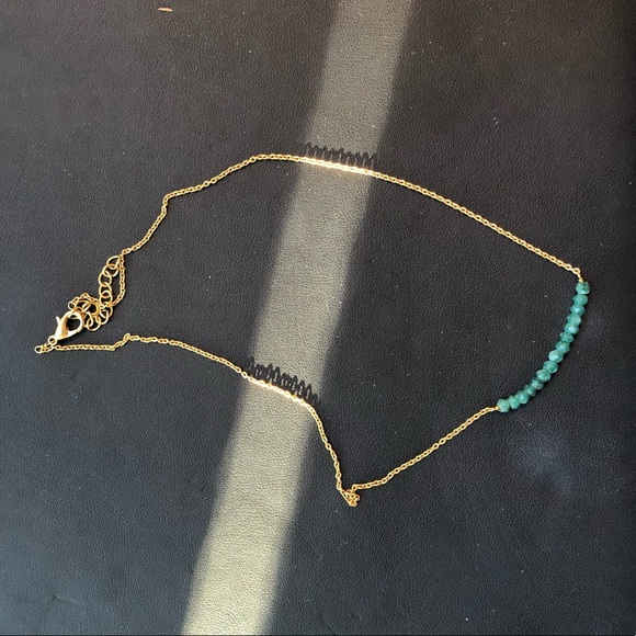Dark green necklace